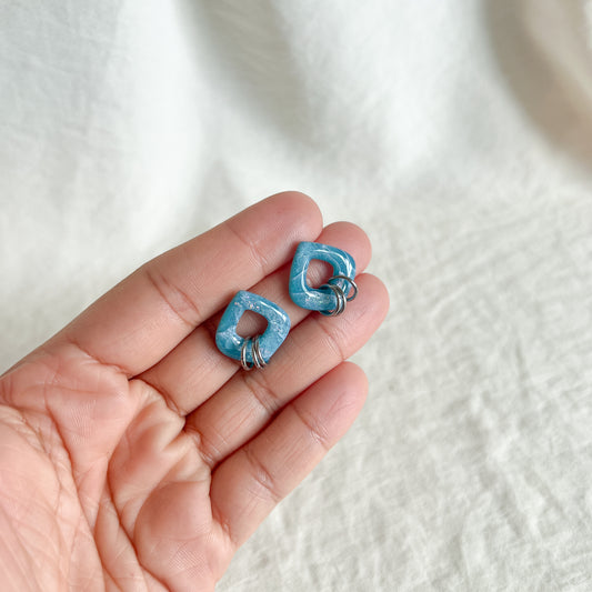 Mini Gemma Studs (Mystic Blue)