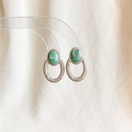 Ovaline Studs (Smokey Sage)