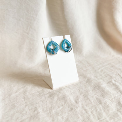 Mini Gemma Studs (Mystic Blue)