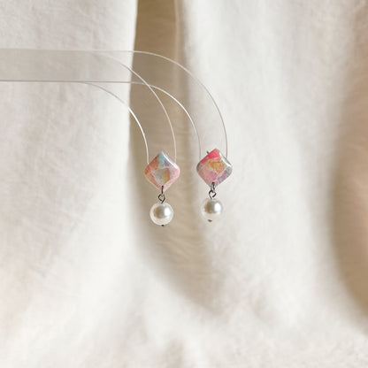 Diamond Pearl Studs (Girly Shortcake)