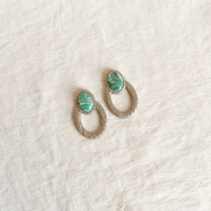 Ovaline Studs (Smokey Sage)