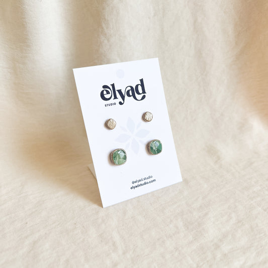 Smokey Sage Stud Duo