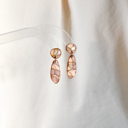 Iri – Large (Peach Rose Goldstone)