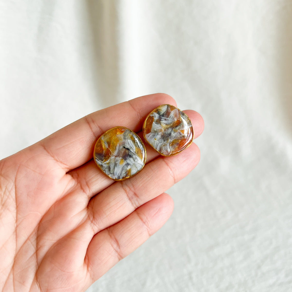 Organic Large Studs (Autumn Grove)