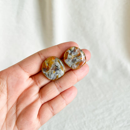 Organic Large Studs (Autumn Grove)