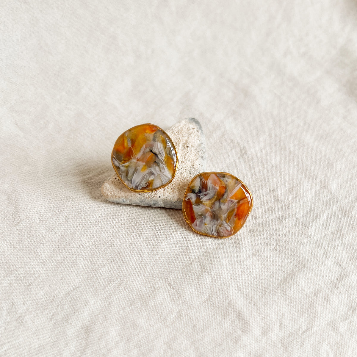 Organic Large Studs (Autumn Grove)